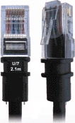PatchSee Patchkabel, Cat5e, U/FTP, RJ-45/RJ-45, 1.5m, schwarz