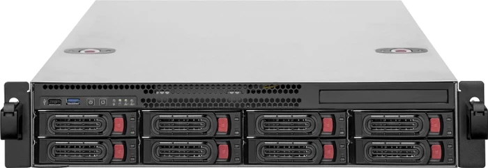 SilverStone RM22-308, Rackmount Storage, schwarz/grau, 2HE, ATX