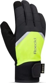 Roeckl Rienz GTX Fahrradhandschuhe dress black/fluo yellow