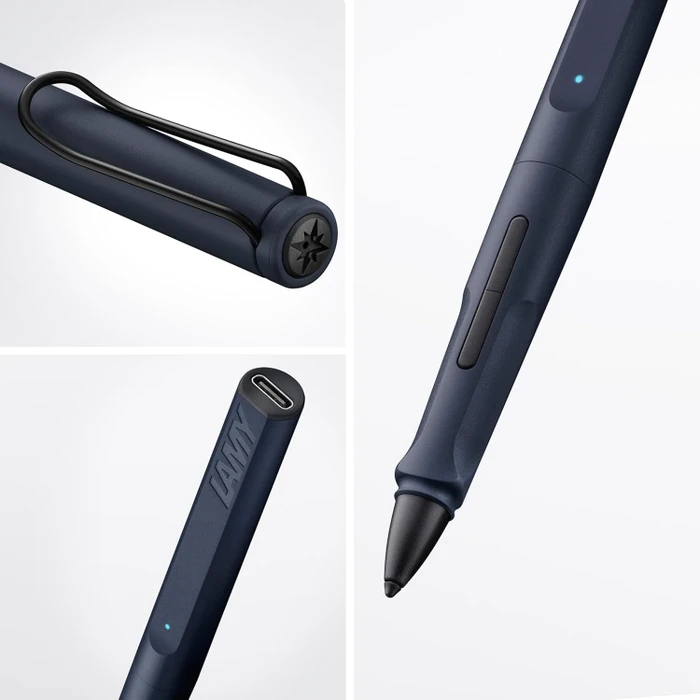 Lamy safari note+ steel black für Apple iPad, blau
