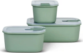 Mepal EasyClip rechteckig Aufbewahrungsbehälter-Set nordic sage, 3-tlg.