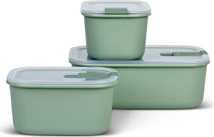 Mepal EasyClip rechteckig Aufbewahrungsbehälter-Set nordic sage, 3-tlg.