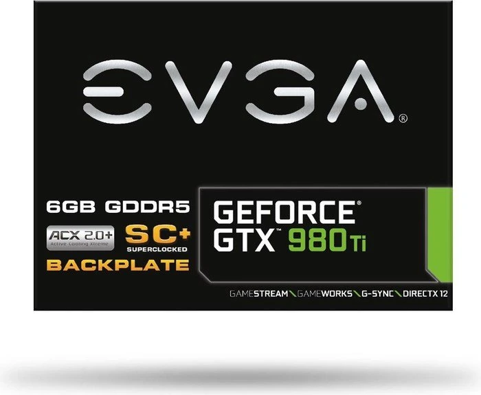 EVGA GeForce GTX 980 Ti Superclocked+ ACX 2.0+, 6GB GDDR5, DVI, HDMI, 3x DP