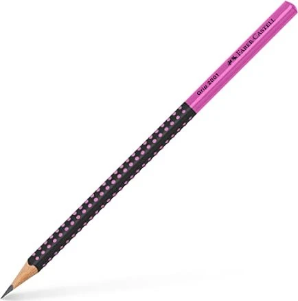 Faber-Castell Two Tone Grip 2001 Bleistift B graphit, schwarz/pink