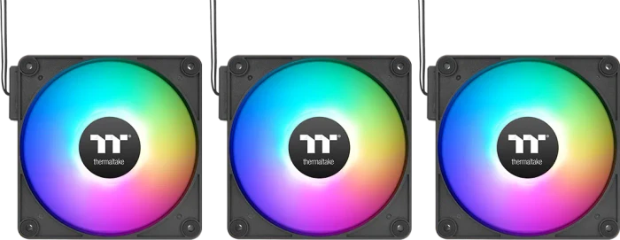 Thermaltake CT140 EX ARGB Sync Reverse Black, schwarz, 140mm, 3er-Pack