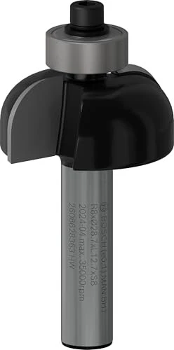 Bosch Professional HM Hohlkehlfräser, (R1)8x(D)28.7x13x54mm, 1 Stück
