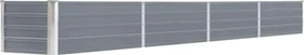 vidaXL Stahl Hochbeet 320x40cm grau