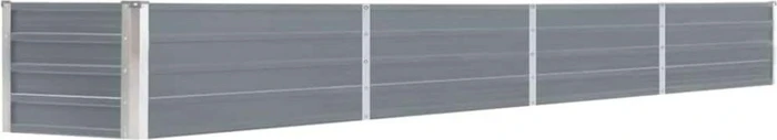 vidaXL Stahl Hochbeet 320x40cm grau