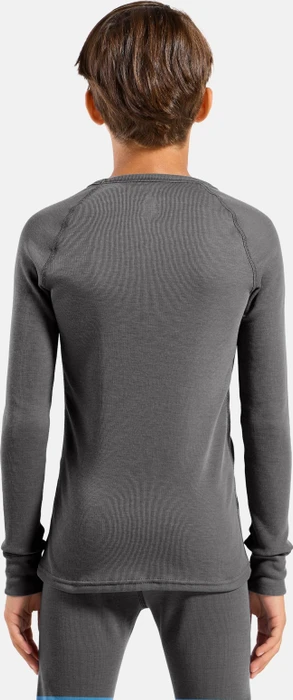 Odlo Active Warm Eco Funktionsshirt langarm steel grey melange (Junior)