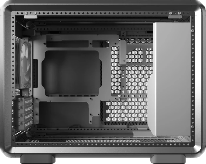 Cooler Master MasterFrame 400 Mesh, silber, Glasfenster