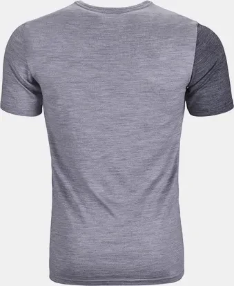Ortovox 185 Rock'N'Wool Funktionsshirt kurzarm grey blend (Herren)