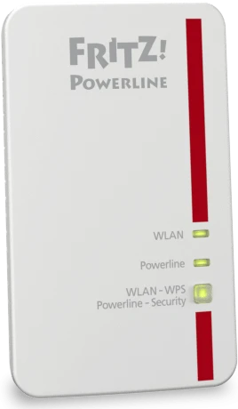 FRITZ! FRITZ!Powerline 1240E Kit, Powerline/WLAN-Access Point und Powerline-Adapter Set, 2er-Bundle