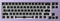 Akko Monsgeek M7 VIA 65% Layout Barebone Tastatur, violett, ANSI Vorschaubild