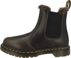 Dr. Martens 2976 Leonore Faux Fur Lined Soft Leather Chelsea Boots dark brown (Damen)
