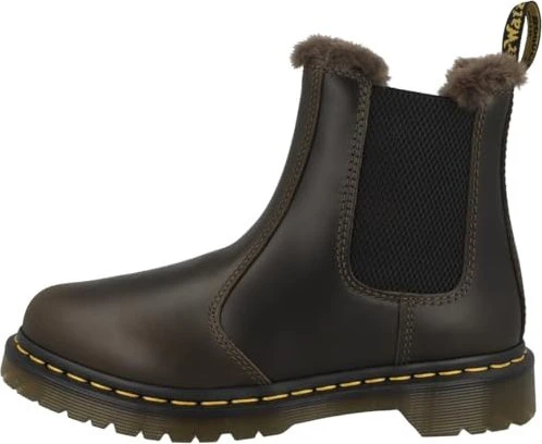 Dr. Martens 2976 Leonore Faux Fur Lined Soft Leather Chelsea Boots dark brown (Damen)