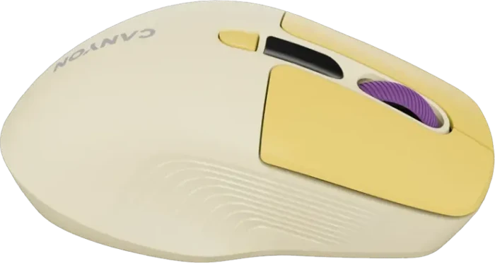 Canyon MW-26 Wireless Mouse gelb, USB/Bluetooth