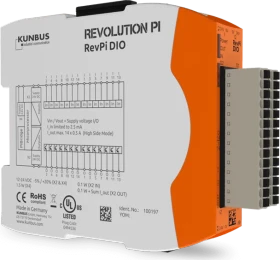Revolution Pi RevPi DIO Digitales I/O Erweiterungsmodul, 14 Eingänge, 14 Ausgänge (PR100197)