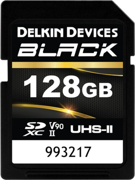 Delkin Black R300/W250 128GB, UHS-II U3, Class 10