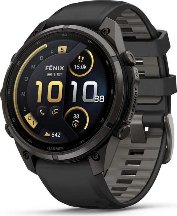 Garmin Fenix 9 Pro inReach 47mm carbon grey dlc titanium/black-pebble grey