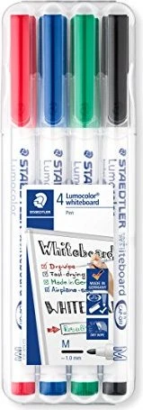 Staedtler Lumocolor Whiteboardmarker 301 sortiert, 4er-Set