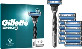 Gillette Mach3 Rasierer + 12 Wechselklingen