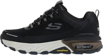 Skechers Waterproof: Max Protect - Fast Track black synthetic/mesh gray trim (Herren)