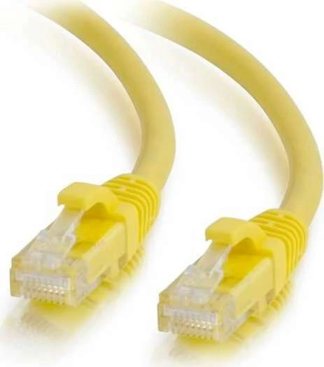 C2G Patchkabel, Cat6, U/UTP, RJ-45/RJ-45, 0.5m, gelb