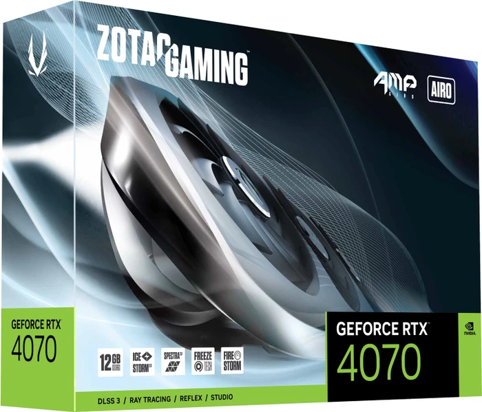 Zotac Gaming GeForce RTX 4070 AMP AIRO, 12GB GDDR6X, HDMI, 3x DP