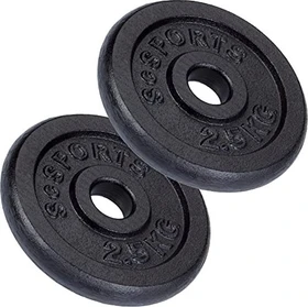 ScSports Gusseisen Hantelscheibe 2x 2.5kg