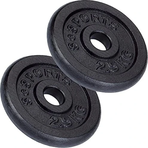 ScSports Gusseisen Hantelscheibe 2x 2.5kg
