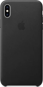 Apple Leder Case für iPhone XS Max schwarz