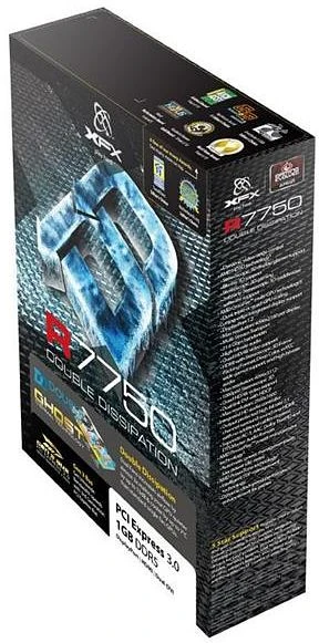 XFX Radeon HD 7750 DD 225mm, 1GB GDDR5, 2x DVI, HDMI, DP