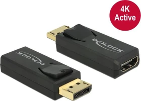 DeLOCK DisplayPort 1.2 [Stecker]/HDMI [Buchse] Adapter, aktiv, schwarz (65573)