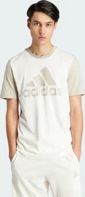 adidas Essentials Single Jersey Big Logo T-Shirt kurzarm off white (Herren)