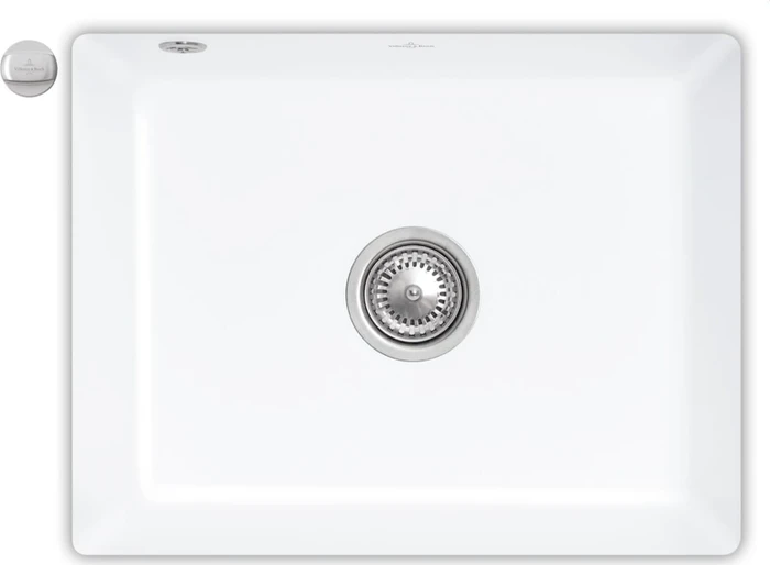 Villeroy & Boch Subway 60 SU Unterbau Becken mittig mit Ablauffernbedienung snow white