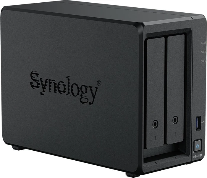 Synology DiskStation DS725+, 4GB RAM ECC, 1x RJ-45 2.5GBase-T, 1x RJ-45 1000Base-T