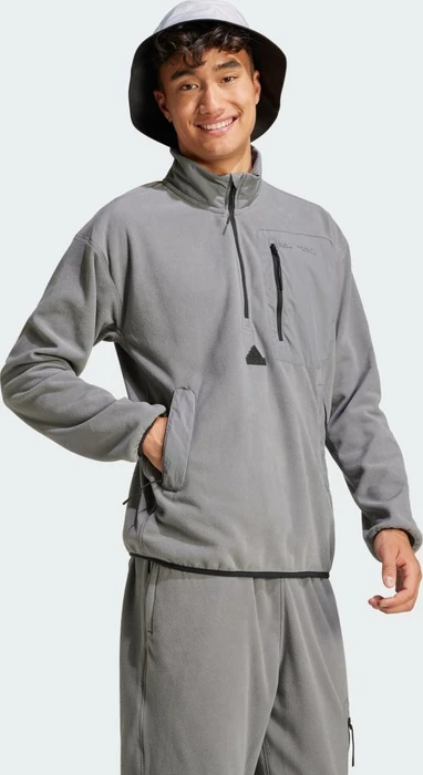 adidas City Escape Polar Fleece 1/2 Zip Pullover grey four (Herren)
