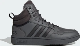 adidas Hoops 3.0 Mid Lifestyle Basketball Classic Fur Lining Winterized grey five/core black/carbon (Damen)