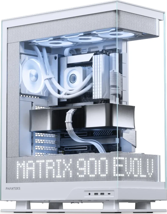 Phanteks Evolv X2 Matrix, weiß, Glasfenster