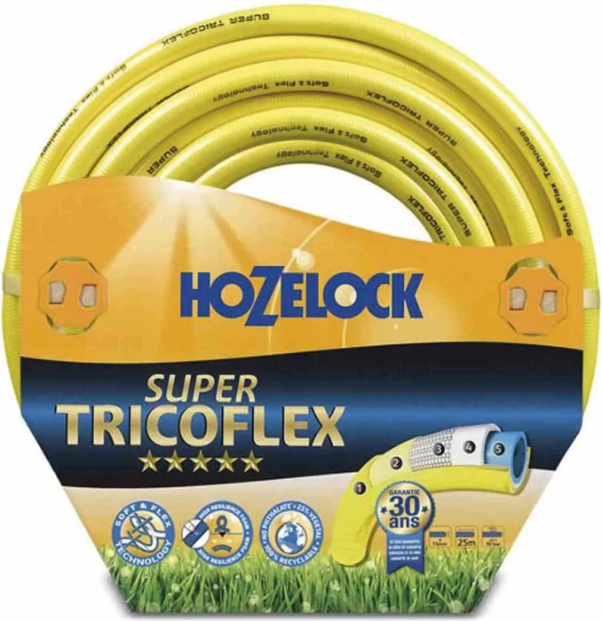 Hozelock Super Tricoflex Gartenschlauch gelb 19mm, 50m