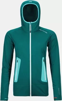 Ortovox Fleece Light Hoody Funktionsjacke pacific green (Damen)