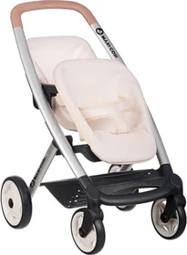 Smoby Maxi-Cosi Zwillings Puppenwagen beige