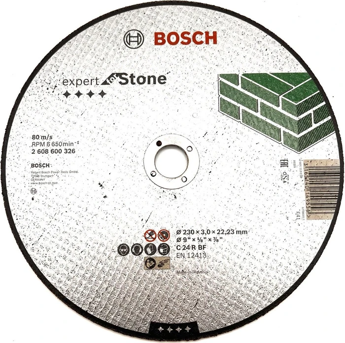 Bosch Professional C24RBF Expert for Stone Trennscheibe, 230x3x22.23mm, 1 Stück