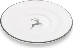 Gmundner Keramik Grauer Hirsch Unterteller Cappuccino Gourmet 14cm