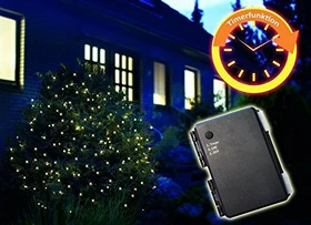 FHS International Star-Max Lichterkette grün LED 80x warmweiß
