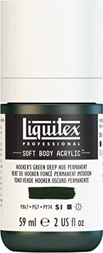 Liquitex Professional Soft Body Acrylic hooker's green deep hue permanent, 59ml