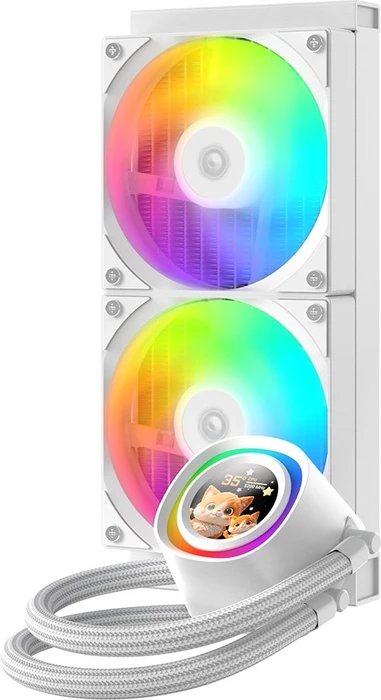 ID-Cooling FX240 LCD White, weiß