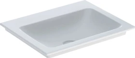 Geberit ONE Möbelwaschtisch Abgang vertikal 60cm, ohne Hahnloch, weiß/KeraTect