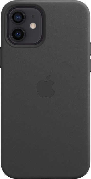 Apple Leder Case mit MagSafe für iPhone 12/12 Pro schwarz