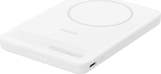 Belkin BoostCharge Magnetische Powerbank mit Qi2 5000mAh weiß
